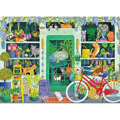 RoseArt - Soft Touch - Cat Flowers - 1000 Piece Jigsaw Puzzle for Adults - style: Cat Flowers