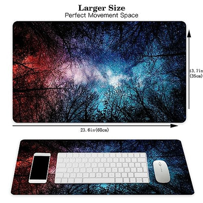 MTG Playmat Forest, TCG Game Play Mat for MTG Landscape Trading Card Smooth Cloth Surface Mousepad Battle Game 23.6X 13.7 inches - color: Mtg Playmat 1