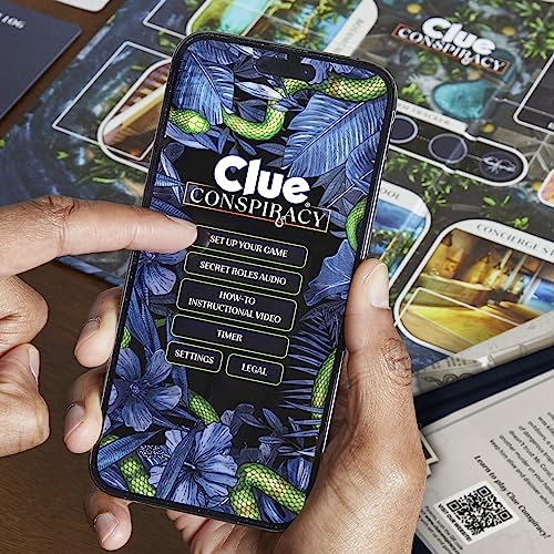 Hasbro Gaming Clue Conspiracy Board Game for Adults and Teens, Secret Role Strategy Games, Ages 14+, 4-10 Players, 45 Minutes, Mystery & Party Games