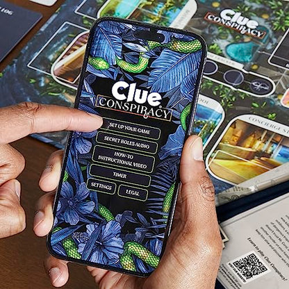 Hasbro Gaming Clue Conspiracy Board Game for Adults and Teens, Secret Role Strategy Games, Ages 14+, 4-10 Players, 45 Minutes, Mystery & Party Games