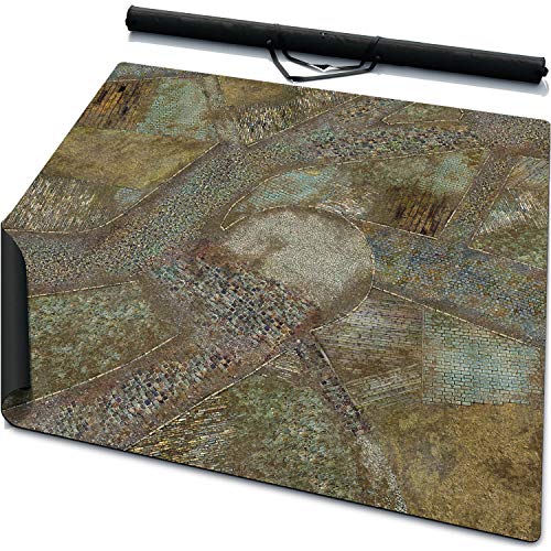Warzone Studio 3' x 3' Mouse Pad Rubber Battle Mat: Zolotograd + Bag