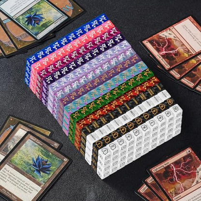 500 Pieces MTG Counter Bulk Keyword Counters Life Counter Tokens Dice Buff Tokens Compatible with Magic Card Game Accessories CCG Creature Stats (Runestone) - style: Runestone