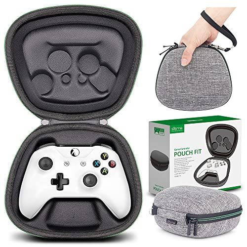 sisma Travel Case Compatible with Official Xbox Wireless Controller, Game Controller Holder Hard Shell Protective Cover Storage Case Home Safekeeping Carrying Bag, Grey -1680d Oxford Fabrics - color: Grey -1680d Oxford Fabrics