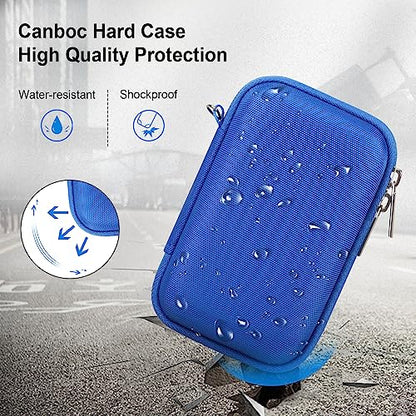 Canboc Camera Case for Canon PowerShot G7 X Mark III/ G7X Mark II Digital 4K Vlogging Camera, Point and Shoot 4K Video Camera Bag, Zipper Mesh Pocket fits USB Cable, Batteries, Blue - color: Blue