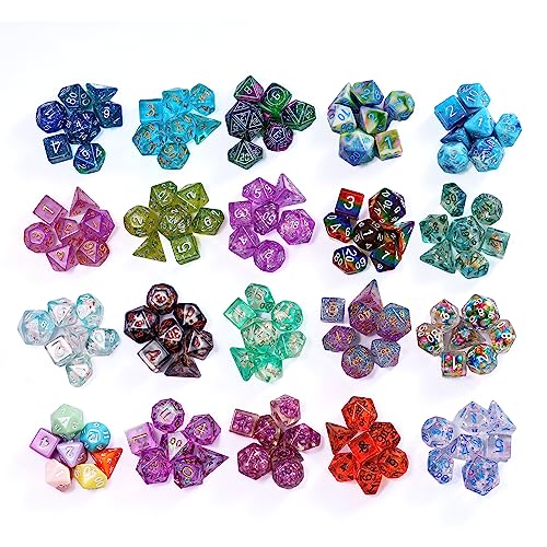 Mystery Dice Set D&D Resin Mystery DND Dice Set for Tabletop Games | Multi-Styles, DM Gift, for Dungeons and Dragons Role Playing Games - color: Mystery-resin