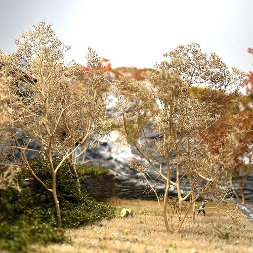 Flexible Model Tree Armatures - 1:24 to 1:220 Scale Natural Wood Texture Skeletons for Railway, Diorama & Wargame Terrain - Unbreakable & Easy to Shape, Ages 14+ (Brown) - color: Brown