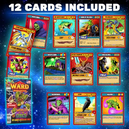 Ward TCG: Booster Pack - World of The Orcs - (Gen 3) - Intense Tactical Battles - Legendary Card Collecting (Booster Pack Including 12 Official Ward Cards) - Join The Addiction That is Ward TCG