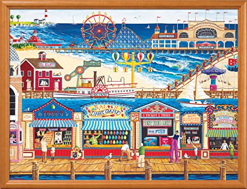 MasterPieces 400 Piece Jigsaw Puzzle For Adults, Family, Or Youth - Ocean Park - 18"x24" | 400 Pieces, Family-Friendly Piece Count and Difficulty - style: Ocean Park