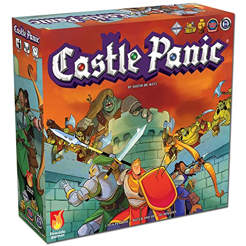 Fireside Games Castle Panic 2nd Edition | Cooperative Family Strategy Board Game with Monster Defense Card Trading and 3D Towers | Fun Adventure for 1-6 Players Ages 8 and Up - style: Base Game 2nd Edition