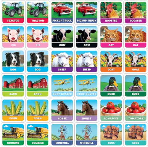 MasterPieces Kids Games - Old MacDonald's Farm Matching Game - Game for Kids and Family - Laugh and Learn - style: Old MacDonald's Farm