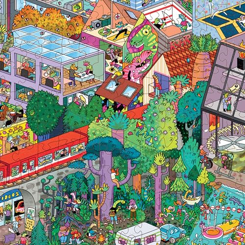 Big Rock City • 1000-Piece Puzzle by The Magic Puzzle Company • Series 4 | Original handmade art filled with tiny details. Mind-blowing magical ending. Dozens of hidden secrets. No AI. No puzzle dust.