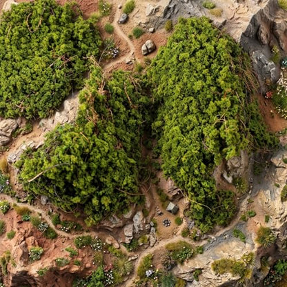 Miniature Shrubs Bushes Model, Green Plant Tufted Model for Train Landscape, Railroad Scenery, War Gaming Terrain Sand and Dioramas
