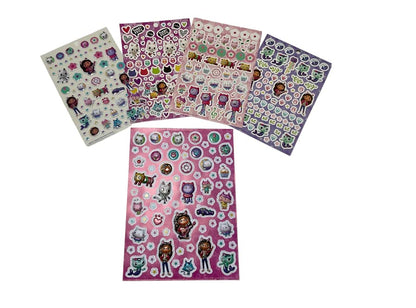 Gabby Dollhouse Sticker Book Plus Puffy Sticker Sheet Bundle