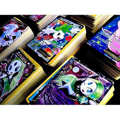 Pokemon TCG : 100 Card LOT Rare, COM/UNC, Holo & Guaranteed EX, MEGA OR Full Art,