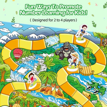 Broytain Forest Fraction Board Game|Math Games for Kids|Fraction Play Games - Gr. 3-4|Educational Learning Board Games for Boys and Girls|Classroom Travel Indoor Outdoor Family Game