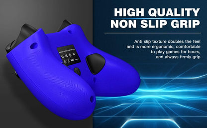 Dinosoo 2 Pack Wireless Controller – Turbo, Macro, Hall Trigger, Dual Vibration – Compatible with Xbox One, Series X|S, PC – 3.5mm Audio Jack, Built-in Battery, 2.4GHz Adapter - color: Red + Blue