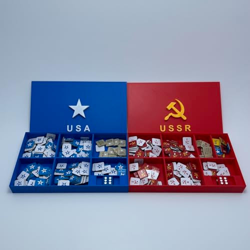 GamePartsPrint3D Board Game Insert Organizer for Twilight Struggle – Custom Card & Component Tray, Fast Setup, Secure Storage