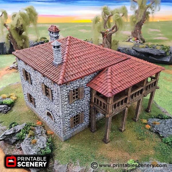 Port Tavern - DND Terrain Scenery - Tabletop RPG and Wargame Terrain 28mm Miniatures
