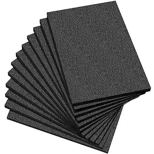 Frienda 12 Pcs 12" x 8" x 0.5" Polyethylene Foam Sheet Thick Black Packing Foam Padding Customizable PE Board Cushion Inserts for Cases Craft Shipping Moving DIY Projects Toolbox Storage - size: 12 x 8 x 0.5 inches