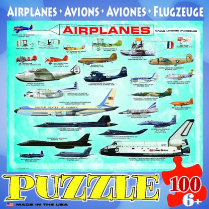 EuroGraphics Airplanes 100 Piece Puzzle (Small Box) Puzzle - size: 100 Piece Puzzle, style: EuroGraphics Airplanes 100 Piece Puzzle (Small Box) Puzzle