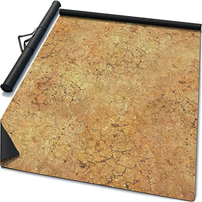 6’ x 3’ Double-Sided Mouse Pad Rubber Battle Mat: Homeland + Saraha + Bag