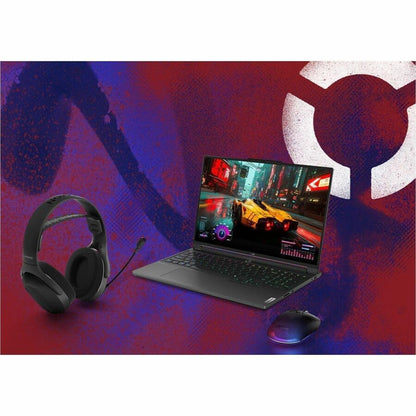 Lenovo Legion H410 Wireless Gaming Headset, Bluetooth or 2.4 GHz USB-A Connection, Lightweight (304 Grams), Adjustable Headband, Flip to Mute Mic, Black