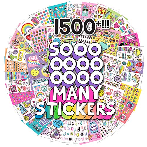 Horizon Group USA Sticker Book with Large and Small Sizes, Kids Stationary for Water Bottle, Notebooks, and Party Favors, Just My Style - color: Just My Style