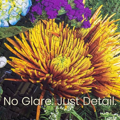 from the Garden, Part 1 Flower Puzzle, Premium 1000 Piece Jigsaw Puzzle for Adults, Glare-Free, Soft-Touch Puzzles, Made in USA, 26.6" x 19.25" - color: From the Garden, Part 1