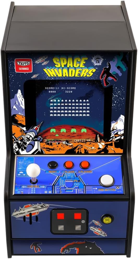 My Arcade Space Invaders Micro Player: Mini Arcade Machine Video Game, Fully Playable, 6.75" Collectible Premium Edition - style: Space Invaders