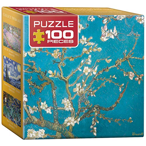 EuroGraphics Almond Tree Branches in Bloom by Vincent Van Gogh Mini Puzzle (100-Piece) - size: 100 Piece Puzzle, style: EuroGraphics Almond Tree Branches in Bloom by Vincent Van Gogh Mini Puzzle (100-Piece)