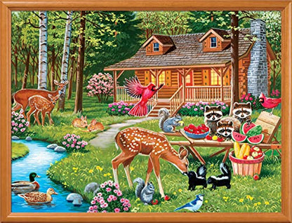MasterPieces 400 Piece Jigsaw Puzzle for Adults, Family, Or Youth - Creekside Gathering - 18"x24" - style: Creekside Gathering