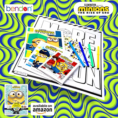 Minions Rise of Gru Despicable Me Activity Tin with Coloring Book, Stickers, Markers, and Poster AS47657