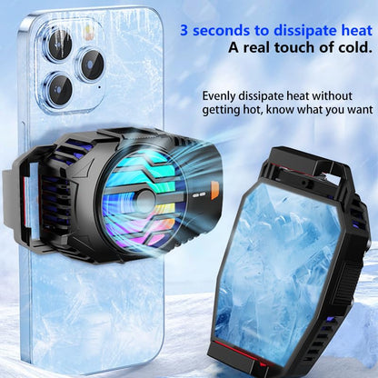 Portable Slim Phone Cooling Pad, USB Low Noise Phone Cooler Mat for iPhone Android Samsung, Non-Slip Heat Dissipation Pad for Gaming Travel Car Desk Video Calls