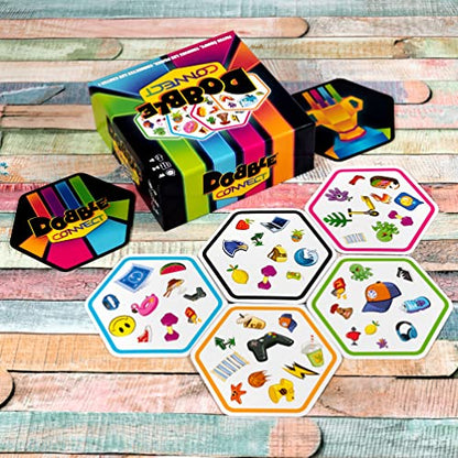 Asmodee | Double Hookup | Quick Reaction Card Game | Ages 8+ | 2-8 Players | 20 Minutes Play Time - size: Doble conexión, style: single