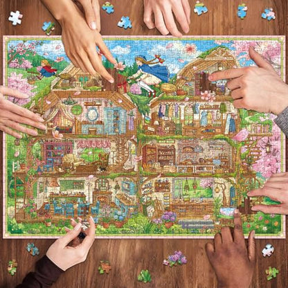 HUADADA-Witch's House-Jigsaw Puzzles for Adults 1000 Pieces, Interlock Perfectly No Dust, Impossible Difficult Hard Fun 1000 Piece Jigsaw Puzzles for Adults-1:1 Poster - color: Witch's House