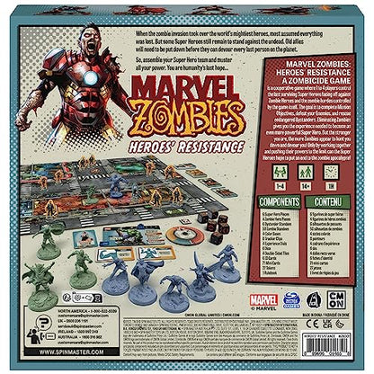 Spin Master Games, Marvel Zombies: Heroes’ Resistance, A Zombicide Game, Collectible Marvel Figurines, for Fans of Marvel Rivals & Action Movie Toys, 1-4 Players, for Adults & Teens Ages 14 & Up - color: Marvel Zombies Heroes? Resistance