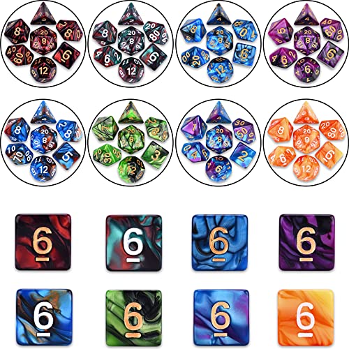 RPG Dice 210 Pieces Polyhedral Dice Set for DND | 30 Sets of 7-Dice for Dungeons and Dragons Tabletop Role Playing Adventure Games