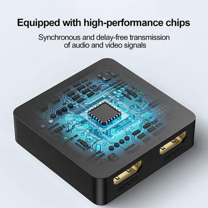 HDMI Switch 4k@60hz, BD&M Bidirectional HDMI Switcher 2 in 1 Out, Manual HDMI Hub Supports HD Compatible with Laptop PC Xbox PS5/4/3 Blu-Ray Player Fire Stick Roku and More