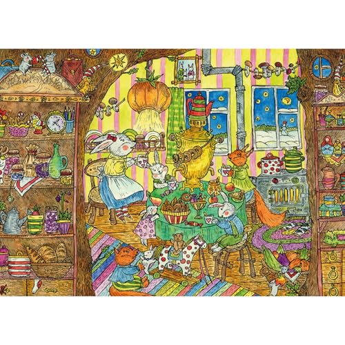 Puzzles for Adults 1000 Pieces, Jigsaw Puzzle for Adults, Fun Challenging Puzzle, Animal Kitchen Fun Puzzles Game, Interlock Perfectly No Dust, Gifts for Easter Mother’s Day - color: Kitchen Fun