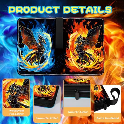 Trading Card Binder 9 Pocket 900 Cards Holder | 9-Pocket, 50 Sleeves, Fits 900 Cards Holder (900)