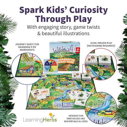Wildcraft! Cooperative Board Game, Learn 25 Herbs, Family Game for Kids 4+ | Herbal Learning Game for Homeschool & Classroom Activities & More, Educational Board Game for Kids 4+ with Bonus Printables - style: Wildcraft!