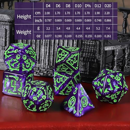 CiaraQ Holiday Theme Polyhedral Role Playing Dice with Pouch | 26 acrylic dice sets – 182 pcs total, 7 per set (D4-D20). Lightweight & durable. Great for D&D & tabletop games. Ages 14+. - color: 26 Colors - Festival Theme