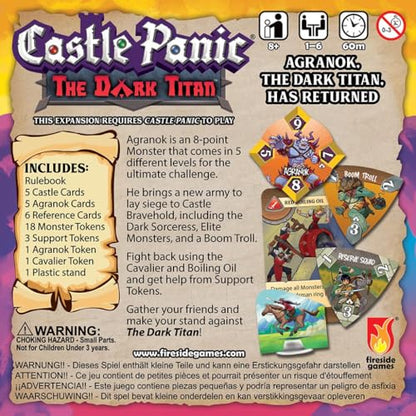 The Dark Titan ⎸Castle Panic Expansion ⎸Board Game for Adults and Family ⎸Cooperative Board Game ⎸Ages 8+ ⎸for 1 to 6 Players - style: Dark Titan Expansion
