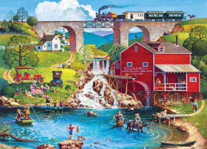 MasterPieces - 500 Piece Jigsaw Puzzle, Large EZ Grip Shapes, Labor Day, Fun for Adults, Seniors, Family, Kids, 19.25" x 26.75" - size: 500 Piece