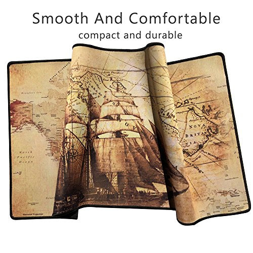 XXL Professional Large Mouse Pad & Computer Game Mouse Mat (35.4x15.7x0.1IN, Boat) - color: Boat, size: 35.4x15.7x0.1IN