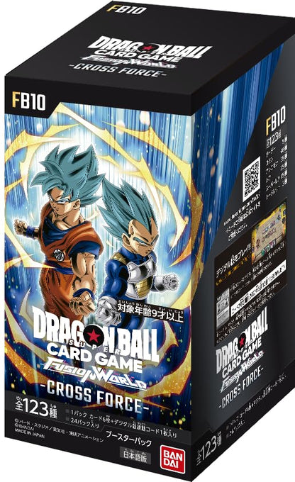 Bandai Dragon Ball Super Card Game Fusion World Booster Pack Cross Force [FB10] (Box) 24 Packs