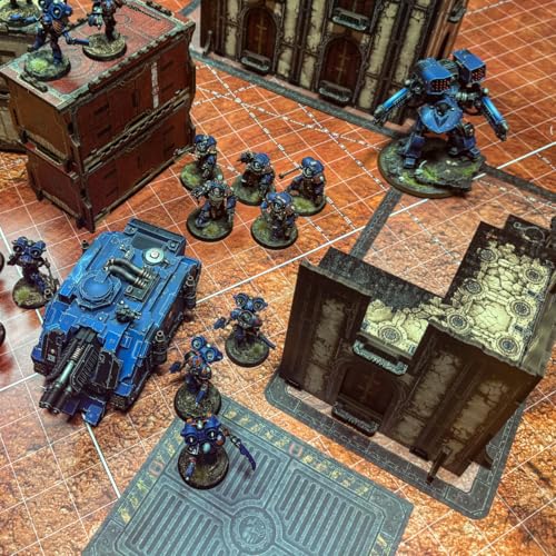 Jucoci Battlezone Creation Kit 18PCS Tabletop Terrain Wargame Terrains Set Compatible with WH40K(White) - color: White, size: 18 PCS Set
