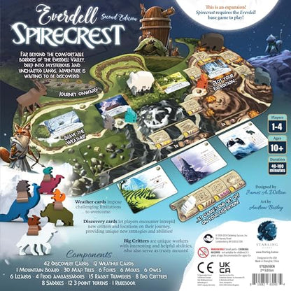Everdell Spirecrest Expansion Board Game for 1–4 Players, Age 10+ | Discover new journeys and challenges with the Everdell Spirecrest Expansion.