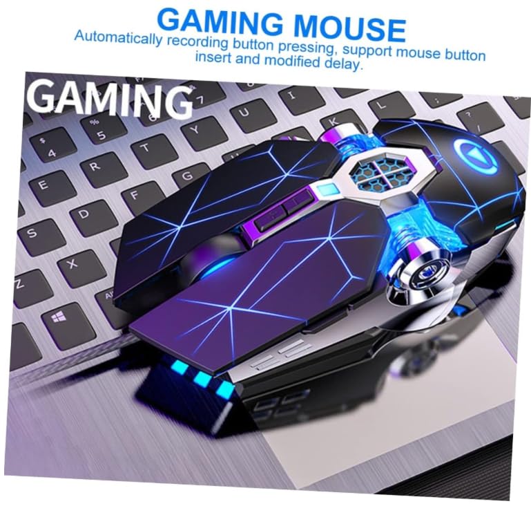 Wired Gaming Mouse, Silent Click Edition, USB Computer Mouse for PC, Laptop, Desktop, E-Sports Compatible, Matte Black