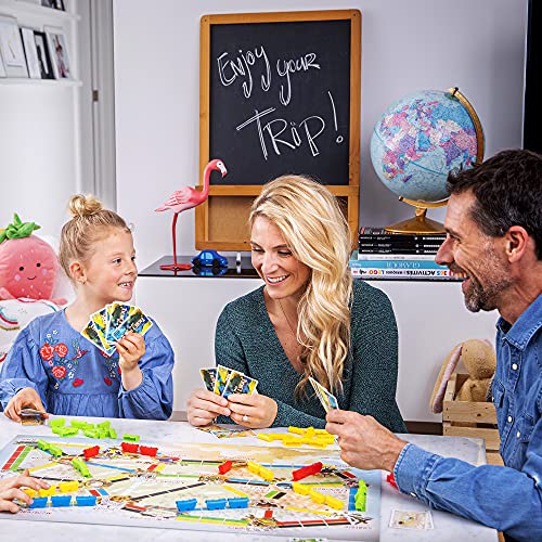 Ticket to Ride First Journey - Kids Train Board Game for Families, Strategy for Children, Board Games for Kids, Family Fun for Children & Families, 2-4 Players Ages 6+, 15-30 Min | For young players, connect cities on tickets, Simplified map suits small h